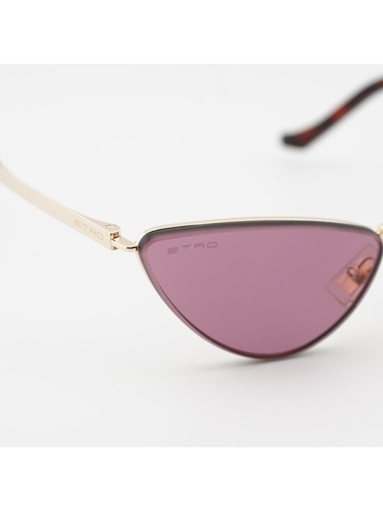 ETRO 0035/S 0000 W9 Sunglasses Gold Cat Eye Frame, Red Lenses main image 4